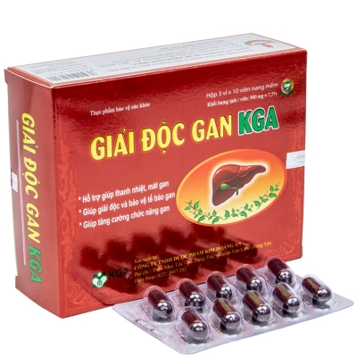 Giải Độc Gan KGA Kim Hoàng Ân Hộp 30 Viên