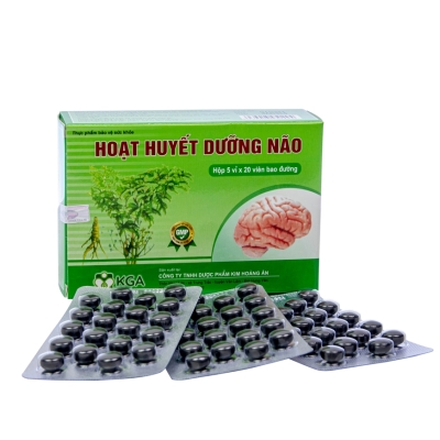 Hoạt Huyết Dưỡng Não Kim Hoàng Ân Hộp 100 Viên