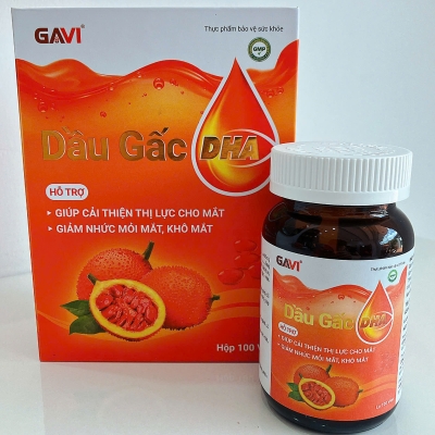 Dầu Gấc DHA GAVI Hộp 100 viên